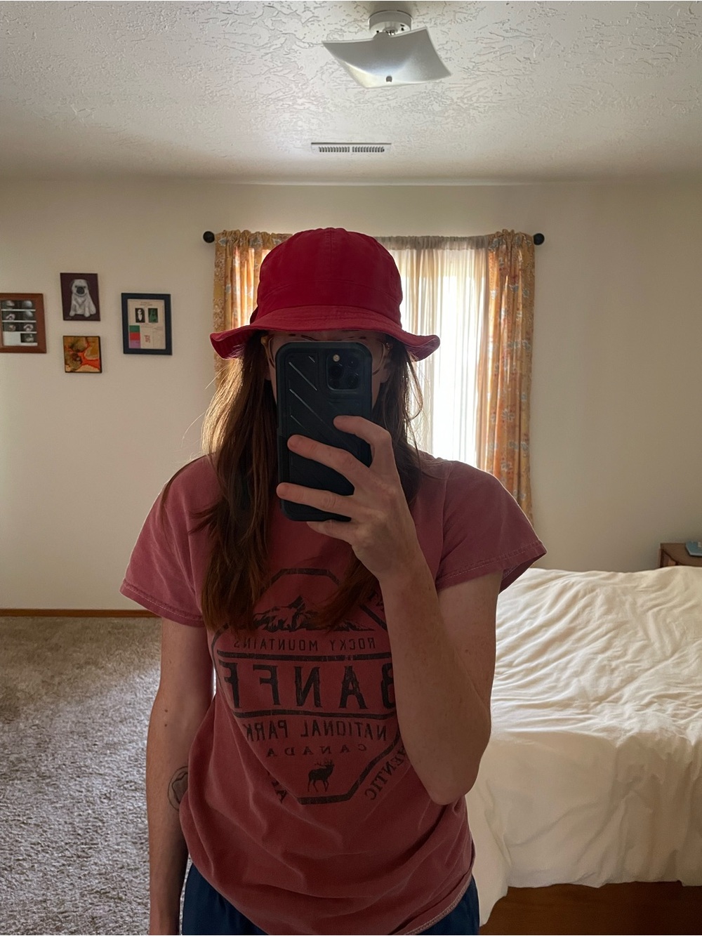 Vintage Red Bucket Hat